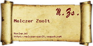 Melczer Zsolt névjegykártya