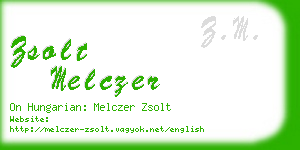 zsolt melczer business card